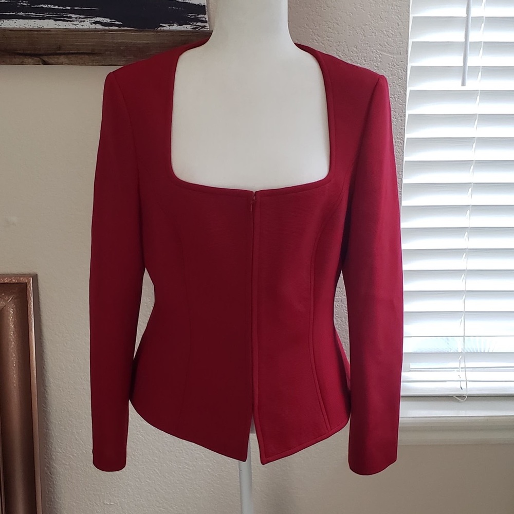 NWT Escada Wool Ribbed Blazer
